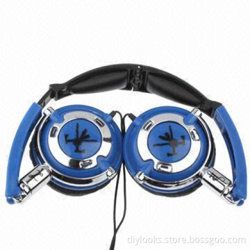 Portable Folding Headphones with 3.5mm Gold-plated Plug